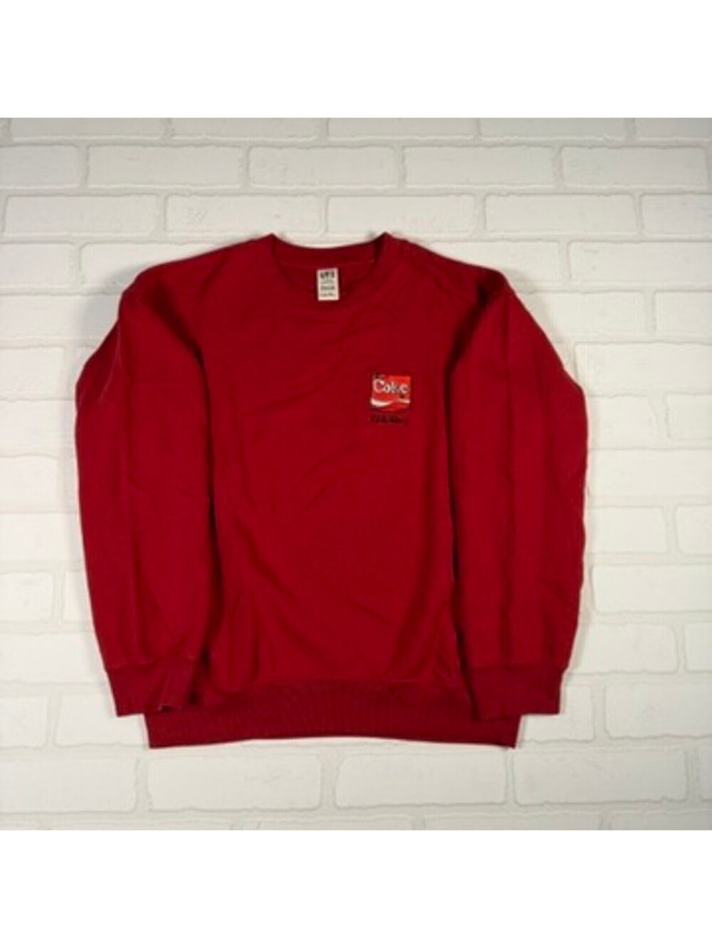 Uniqlo UT X Coca Cola X Keith Haring Red Embroidered Sweatshirt Mens Size Small